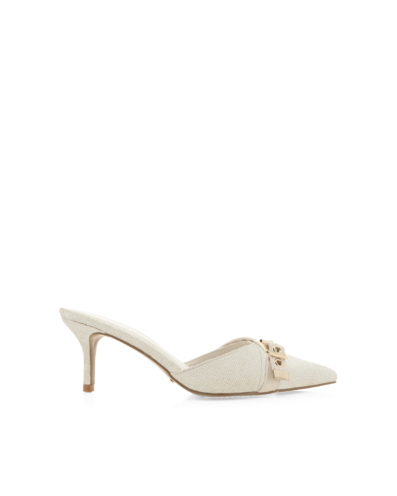 DAIJA - IVORY LINEN-Heels-Billini-BILLINI USA