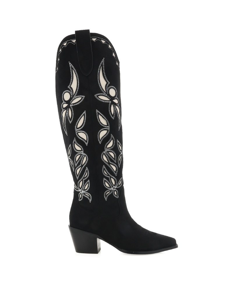 DELLA - BLACK SUEDE-Boots-Billini-BILLINI USA