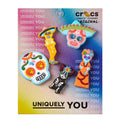 Dia de Muertos catrina oversized Jibbitz 5-pack display on card with colorful charms