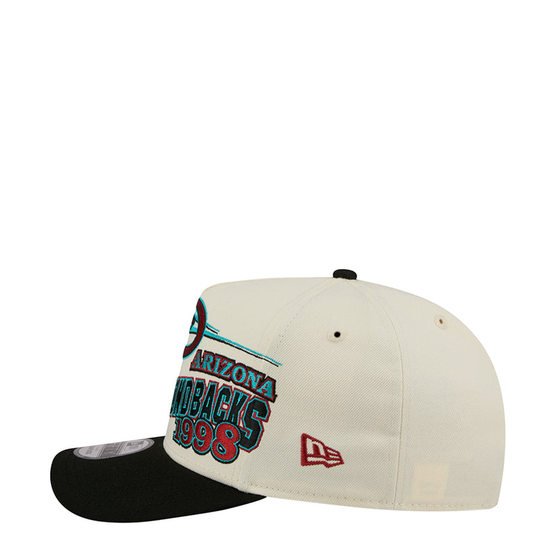 Cream and black baseball cap showing Arizona 1998 wordmark on the side