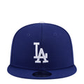 Royal blue baseball cap with white LA logo on front
