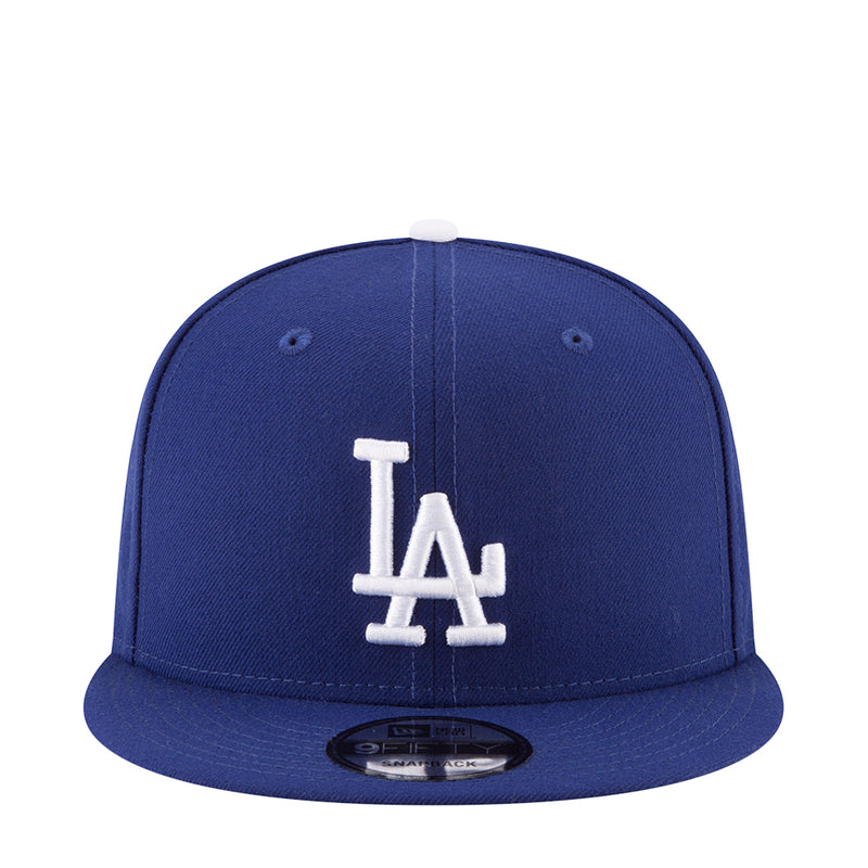 Dodgers LA royal blue baseball cap with white LA logo on front.