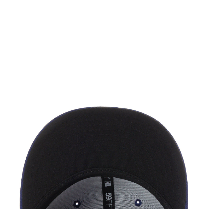 Dark baseball cap interior sweatband with stitched details and gray panel