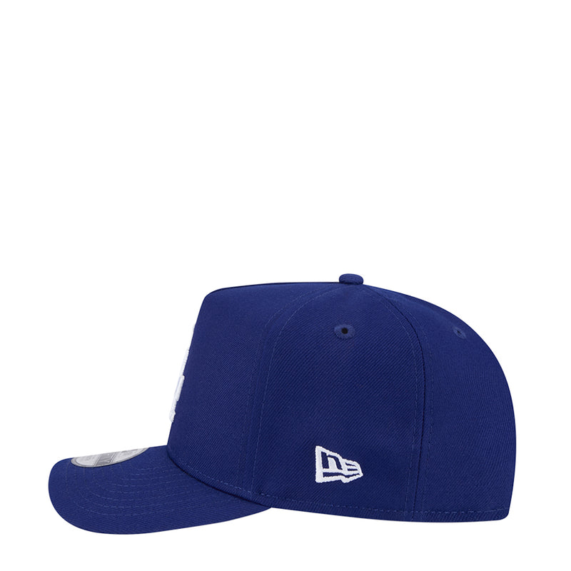 Youth navy baseball cap with New Era flag logo on front panel