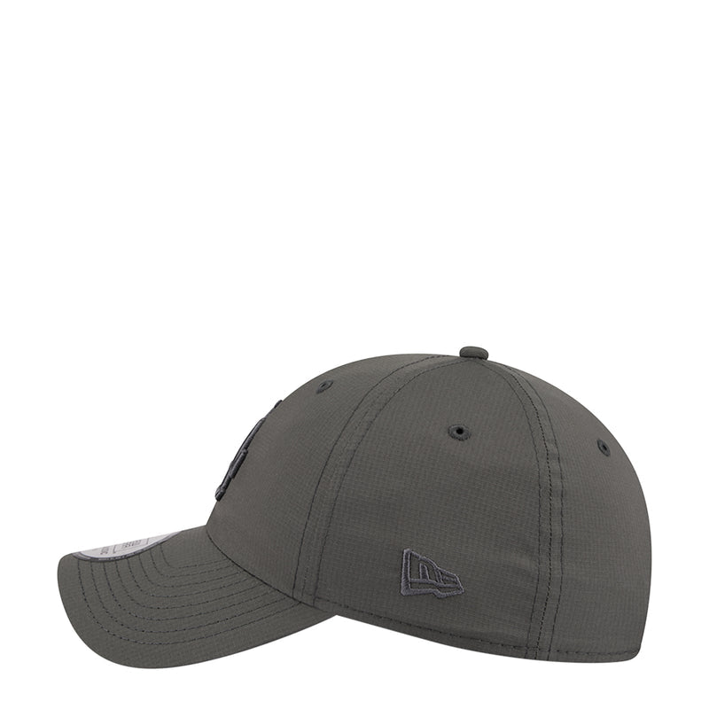 Dark gray ripstop baseball cap front with small LA flag logo and curved brim