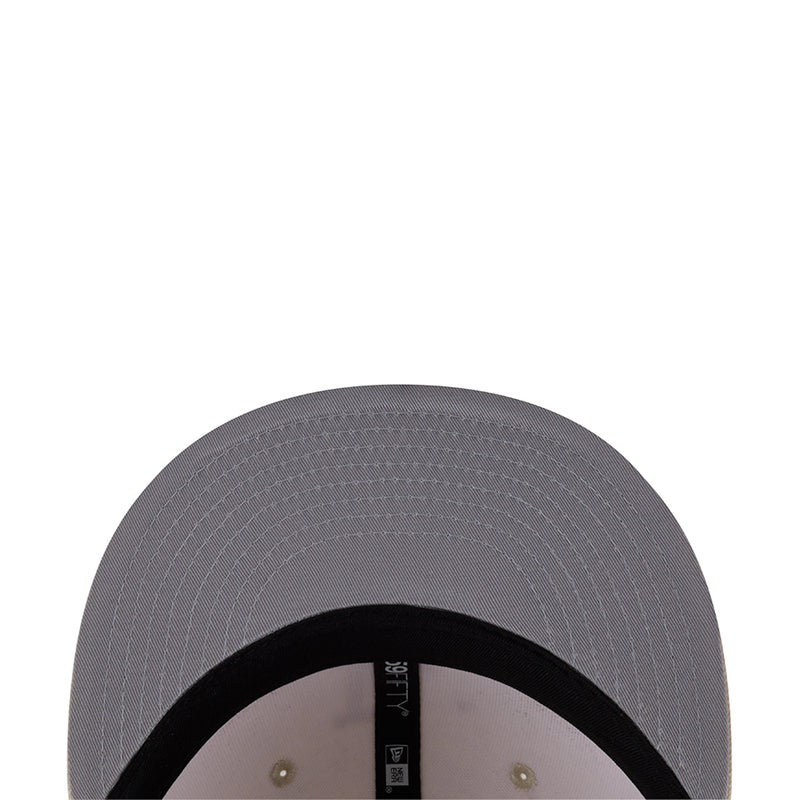 Dark gray baseball cap with black interior band and visible size tag