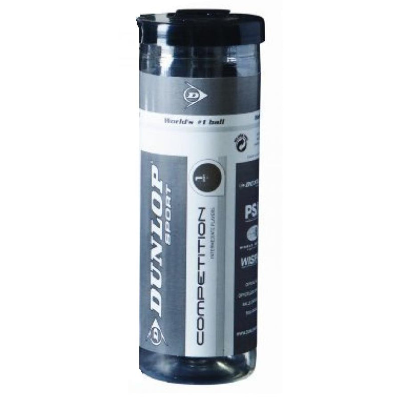 Dunlop Competition Squash 3 Ball Tube - atr-sports