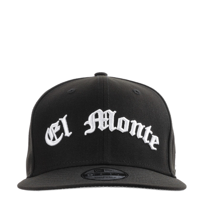 El Monte 950 black baseball cap with white embroidered logo on the front