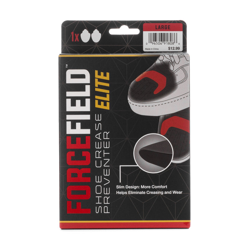 Large crease preventer for shoes, black, in retail package