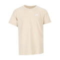 Youth sandrift embroidered tee with small Nike logo on chest