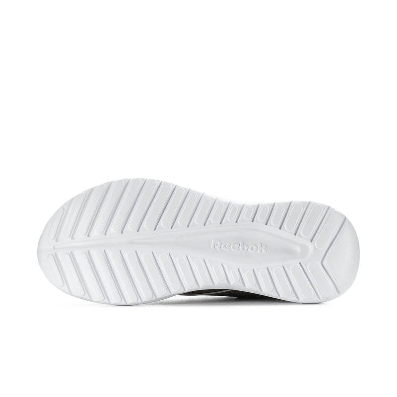 Men's sneaker outsole, white rubber tread base with traction grooves