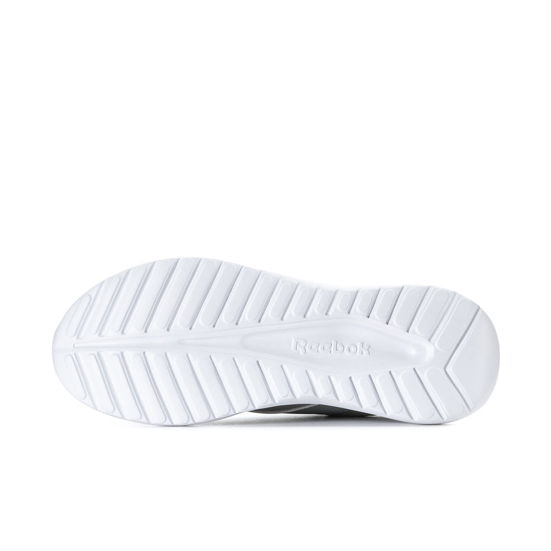 Men's shoe outsole with white tread and Reebok logo