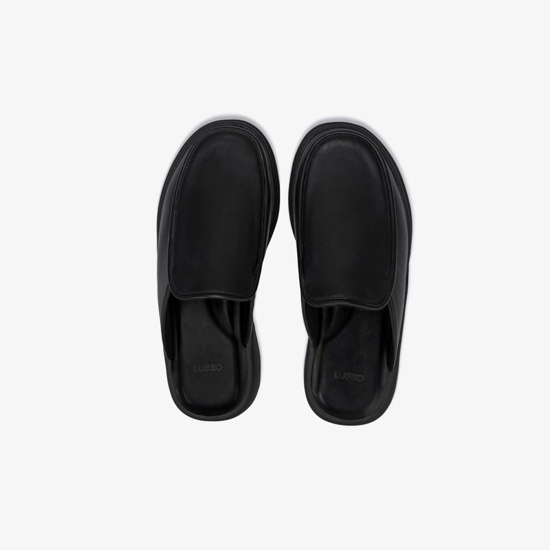 Esto - Jet Black Smooth Leather / Matte Black