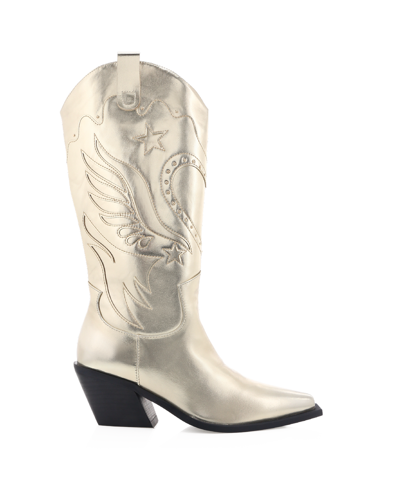 EVERLYN - GOLD METALLIC-Boots-Billini-BILLINI USA