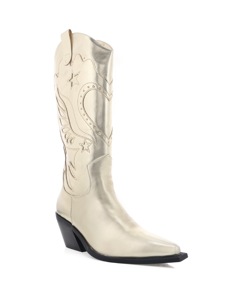 EVERLYN - GOLD METALLIC-Boots-Billini-BILLINI USA