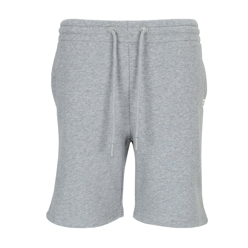 Youth heather grey fleece oversized sweat shorts with drawstring waist