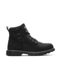 Men's waterproof 6-inch black work boot with lace-up and padded collar