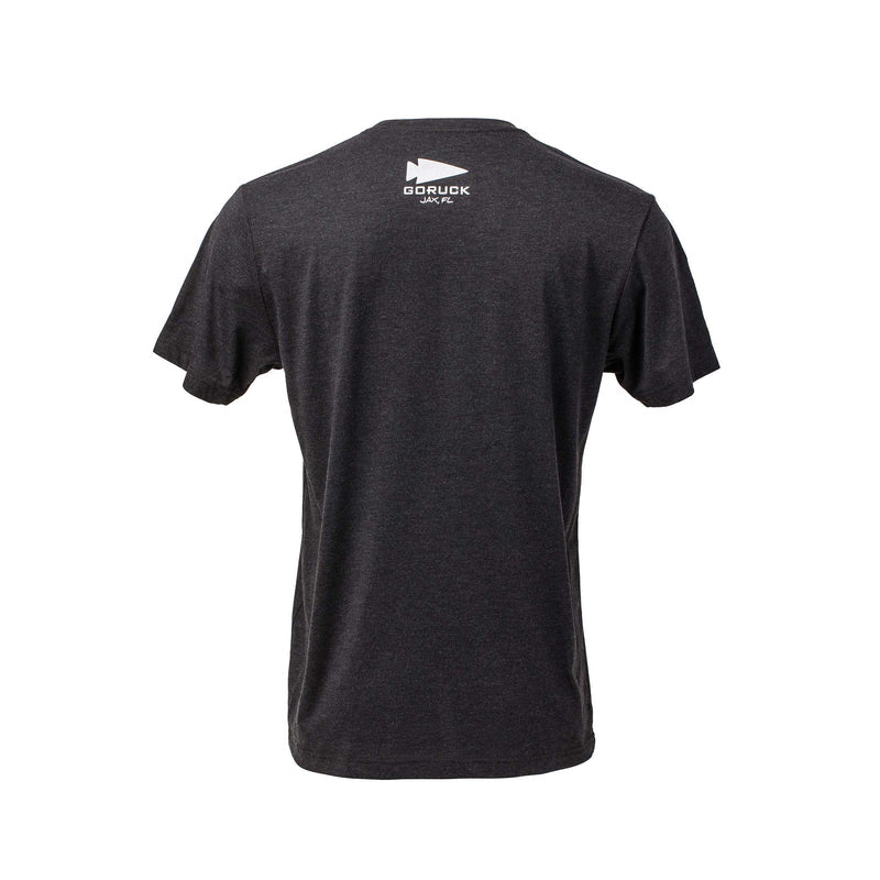Florida Freedom Tee - Tri-Blend shown from the back with a small white "GORUCK" logo near the collar—a favorite among Florida GRTs.