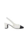 FLORIS - WHITE-BLACK GROSGRAIN-PUMPS-Billini-BILLINI USA