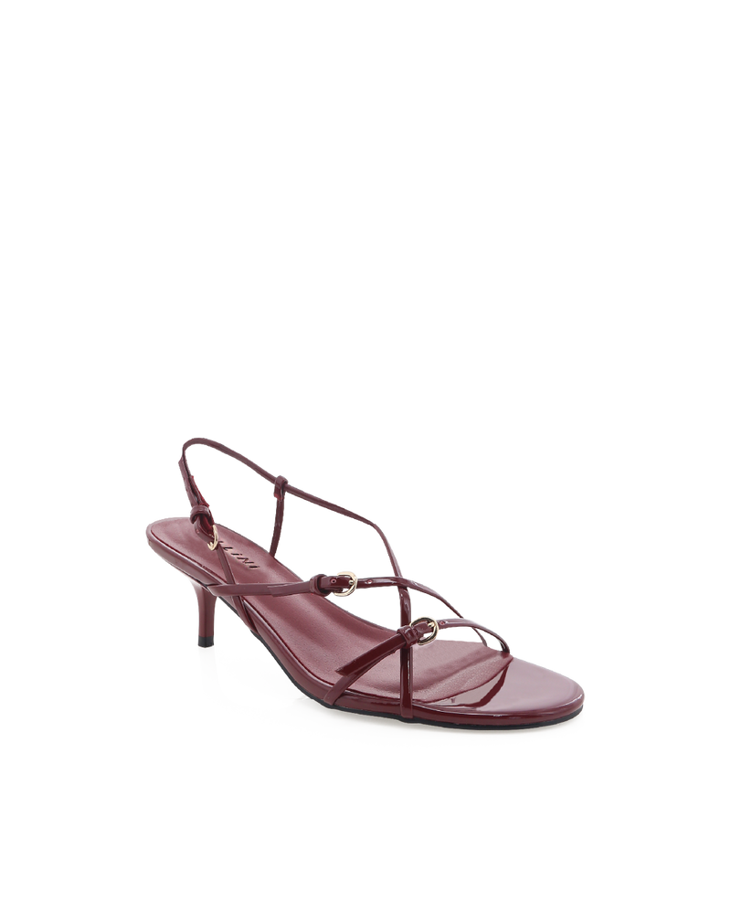 FLOSSIE - CHERRY RED PATENT-Heels-Billini-BILLINI USA