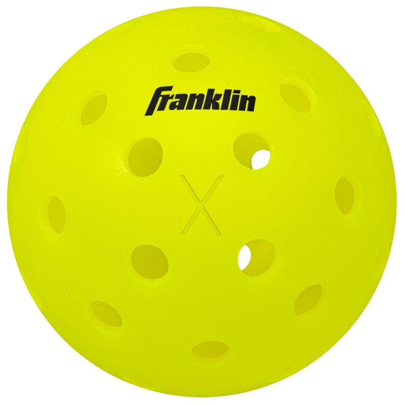 Franklin X-40 Outdoor Pickleballs in Optic Yellow