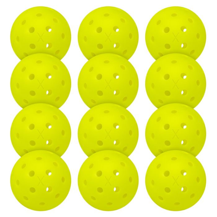 Franklin X-40 Outdoor Pickleballs in Optic Yellow