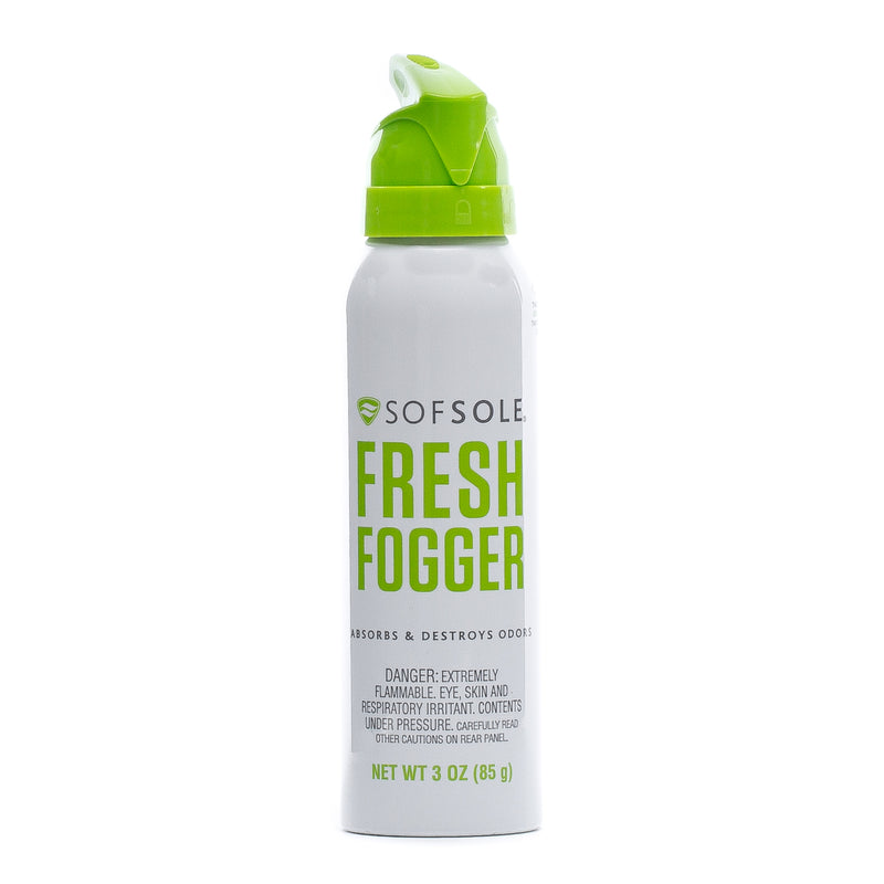 SOFSOLE Fresh FOGGER 3 oz odor-freshening spray bottle, white with green cap