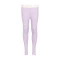 Youth violet leggings with small thigh logo