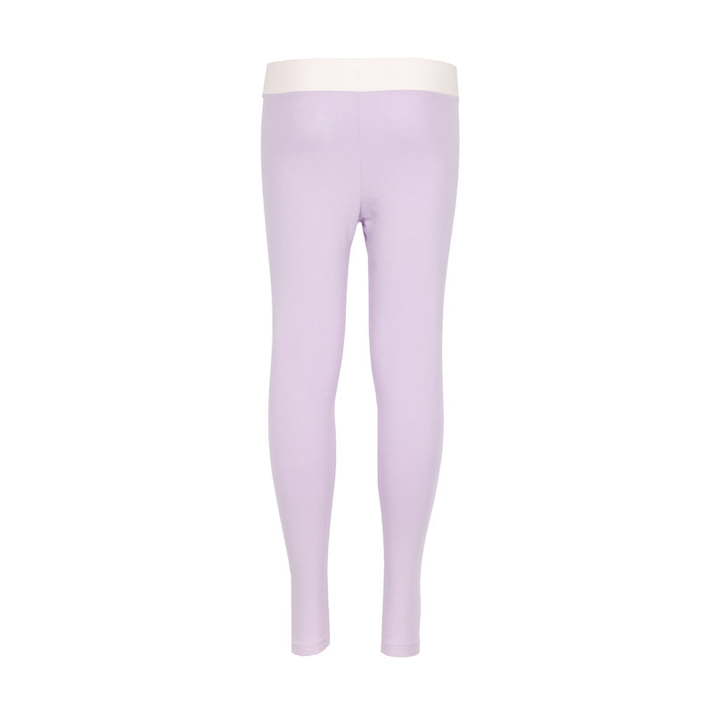 Youth violet leggings, back view