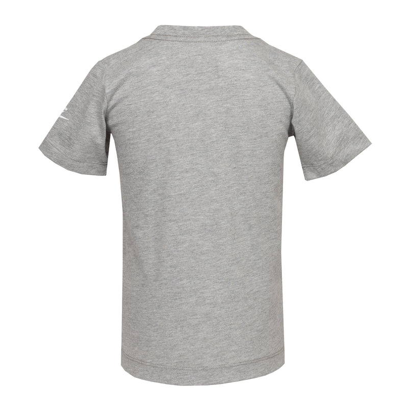 Toddler gray short-sleeve T-shirt with Nike logo on the back