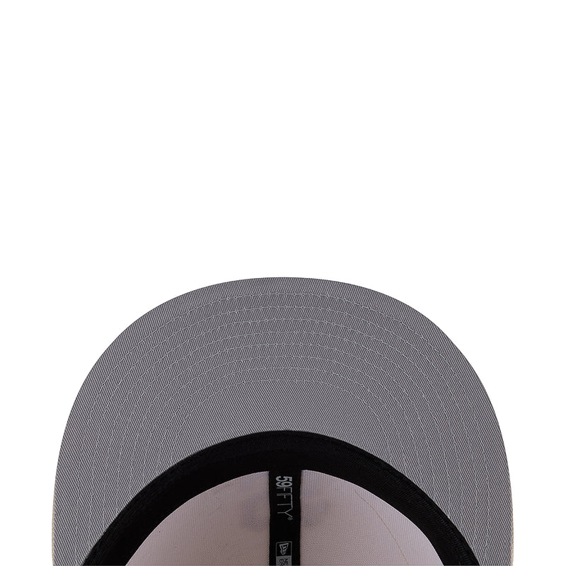 Dark gray baseball cap with black underbrim and interior label seam