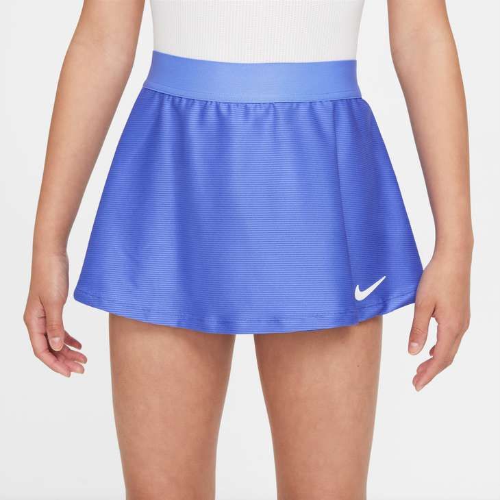Girl's Court Dri-Fit Victory Flouncy Skirt (Sapphire/White)