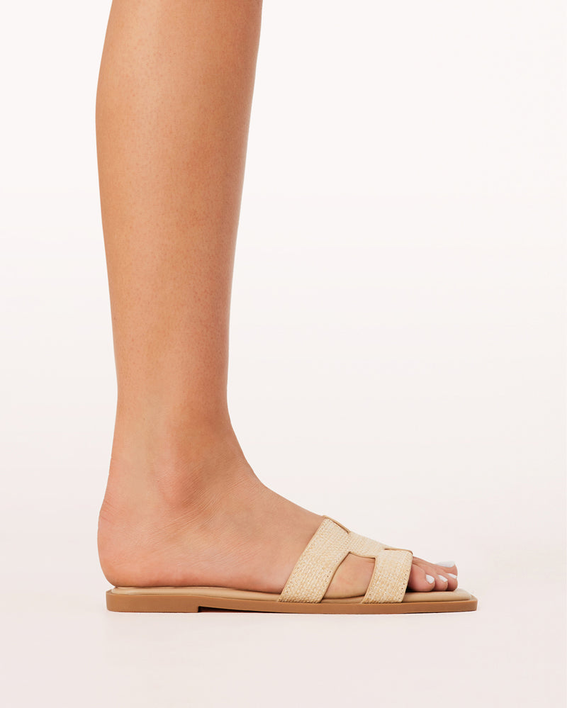 GORDY - NATURAL RAFFIA-Sandals-Billini-BILLINI USA