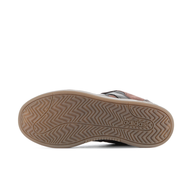 Men's adidas skate shoe outsole, textured rubber tread with adidas logo