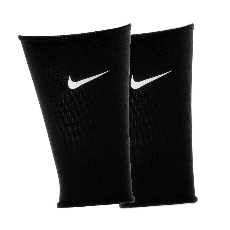 Black guard lock sleeve with white Nike swoosh logo, paired view