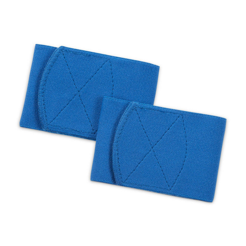 Blue guard stays with diamond quilted stitching