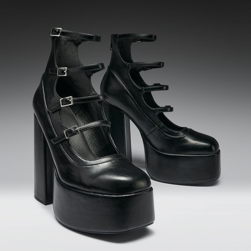 Gurren Strappy Platform Heels - Main View