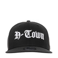 Black baseball cap with white H-Town front logo