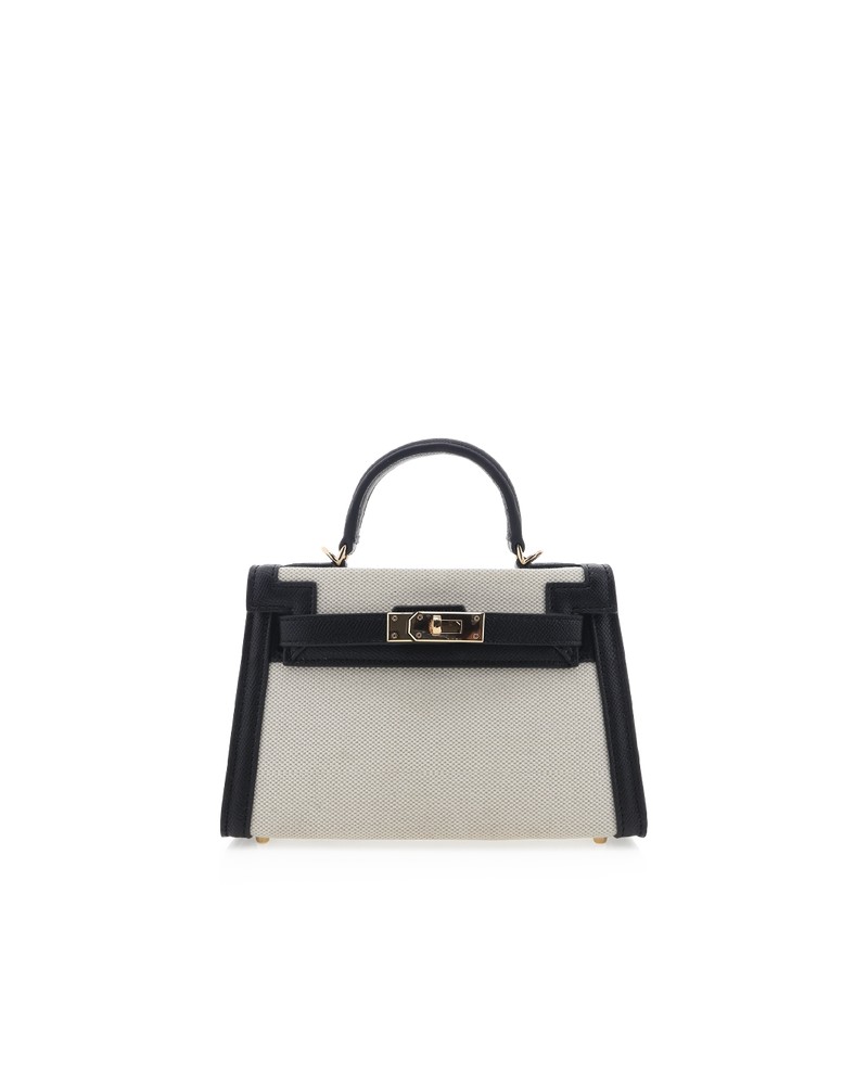 HARIETTE HANDLE BAG - NATURAL LINEN-BLACK-Handbags-Billini-O/S-BILLINI USA