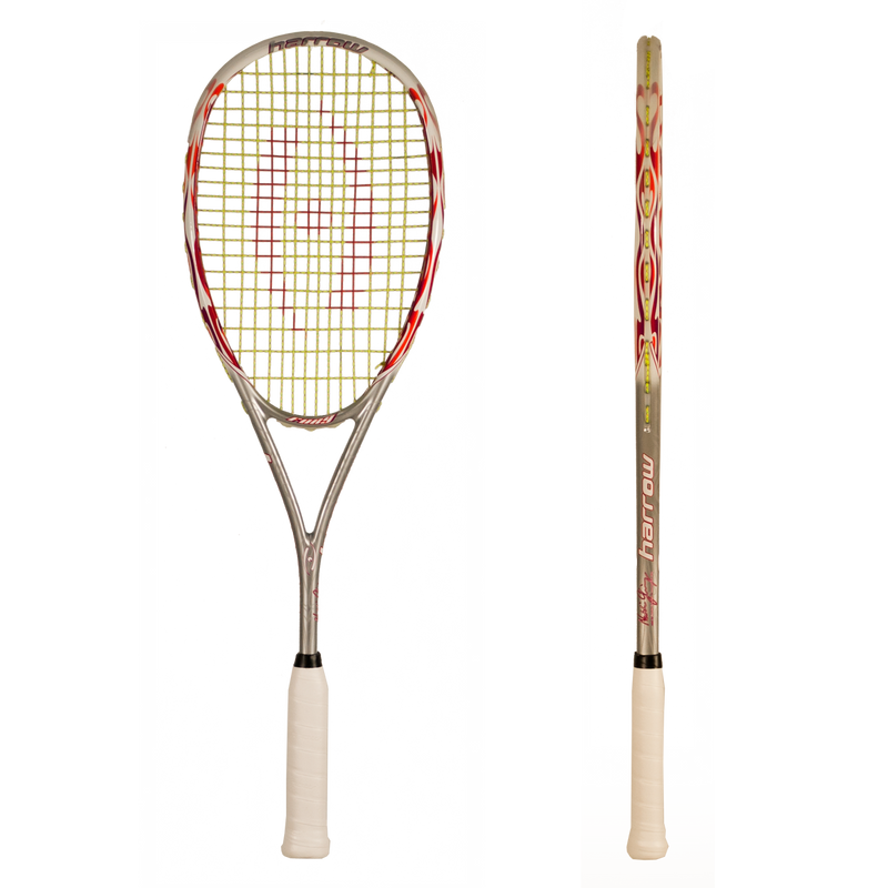 Harrow Natalie Grainger Fury Squash Racquet - Silver/Magenta