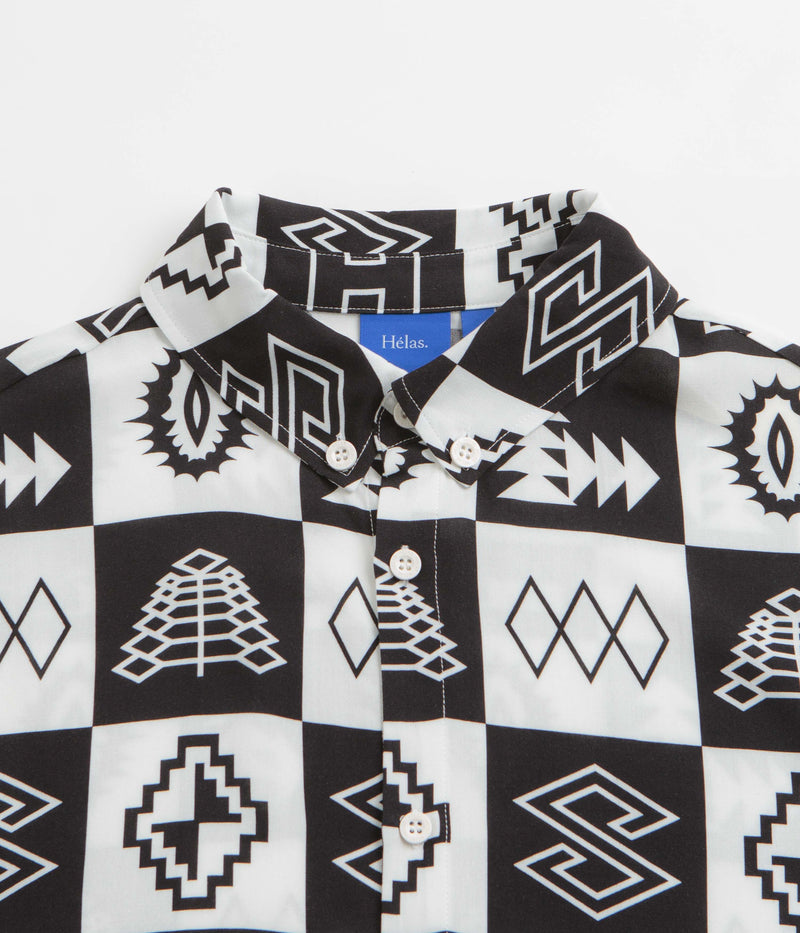 Helas Bel-Air Short Sleeve Shirt in White and Black