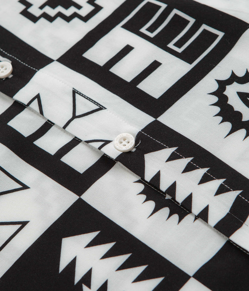 Helas Bel-Air Short Sleeve Shirt in White and Black