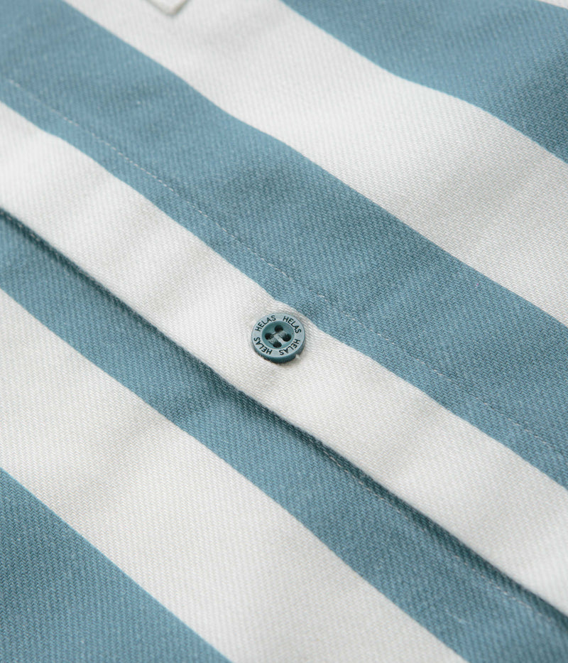 Helas Liner Shirt in White and Blue