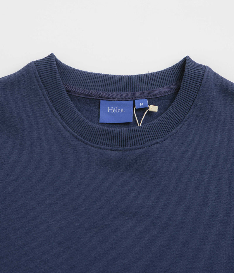 Helas Negative Crewneck Sweatshirt in Grey and Navy