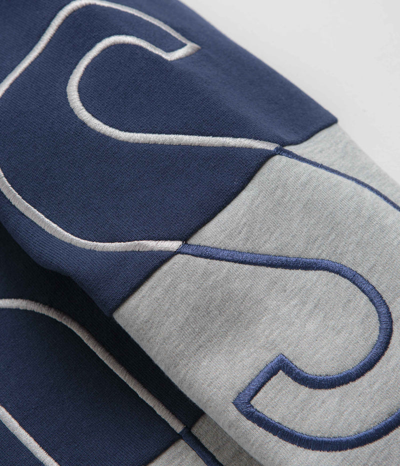 Helas Negative Crewneck Sweatshirt in Grey and Navy