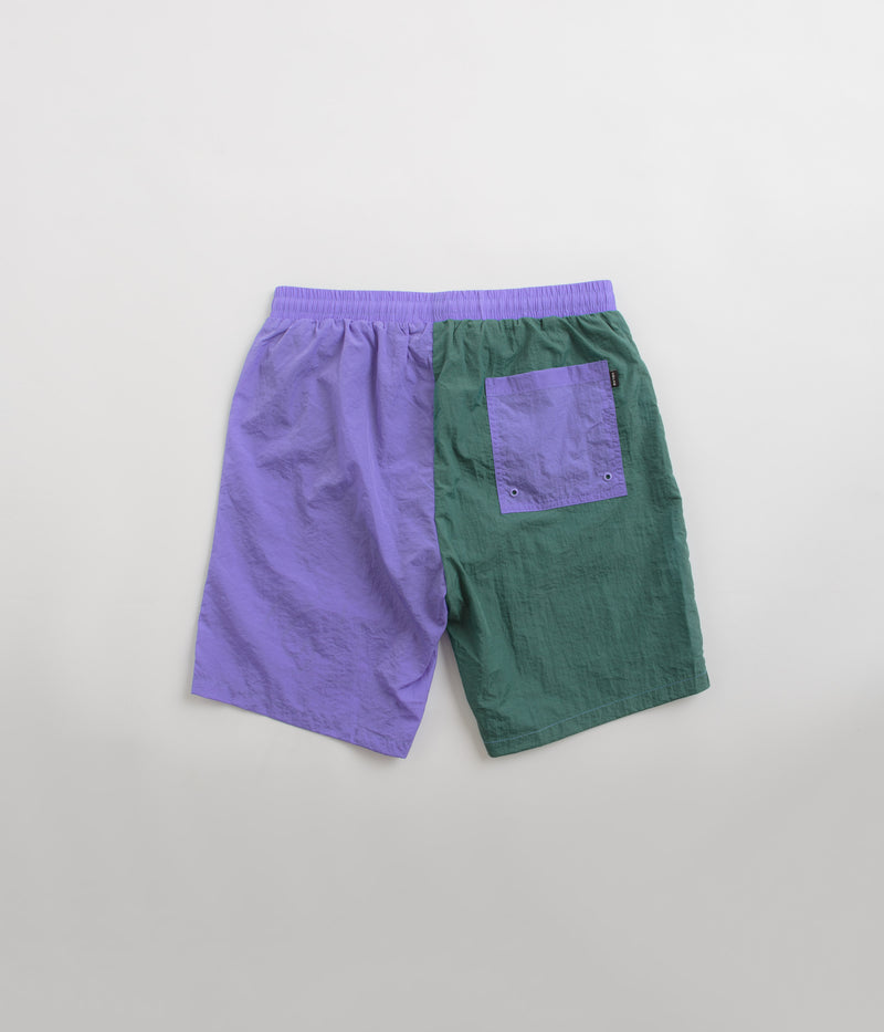 Helas Negative Swim Shorts in Purple and Green