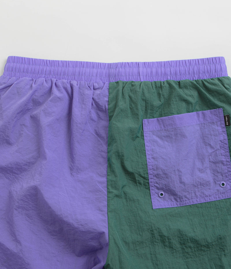 Helas Negative Swim Shorts in Purple and Green