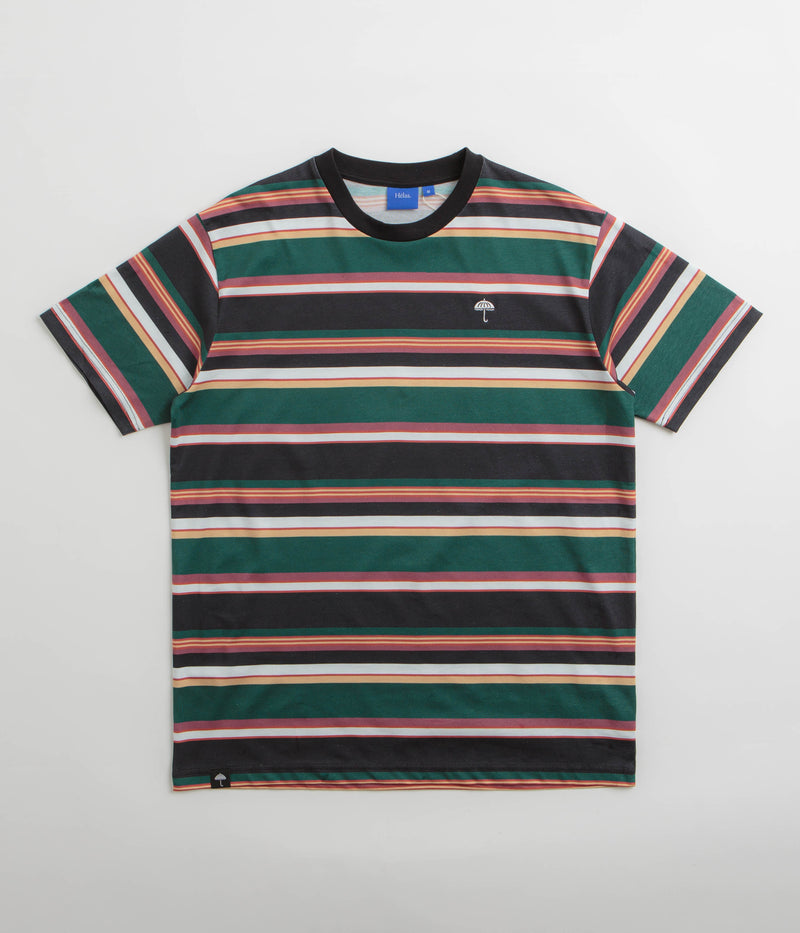 Helas Rayures T-Shirt in Green and Black