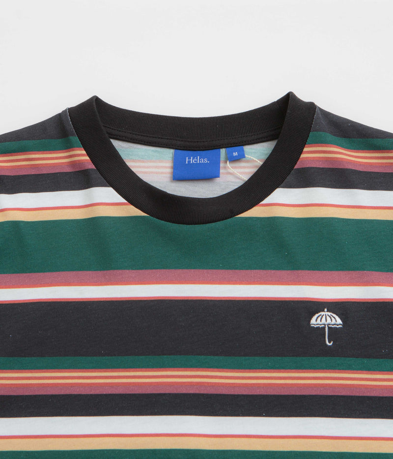 Helas Rayures T-Shirt in Green and Black
