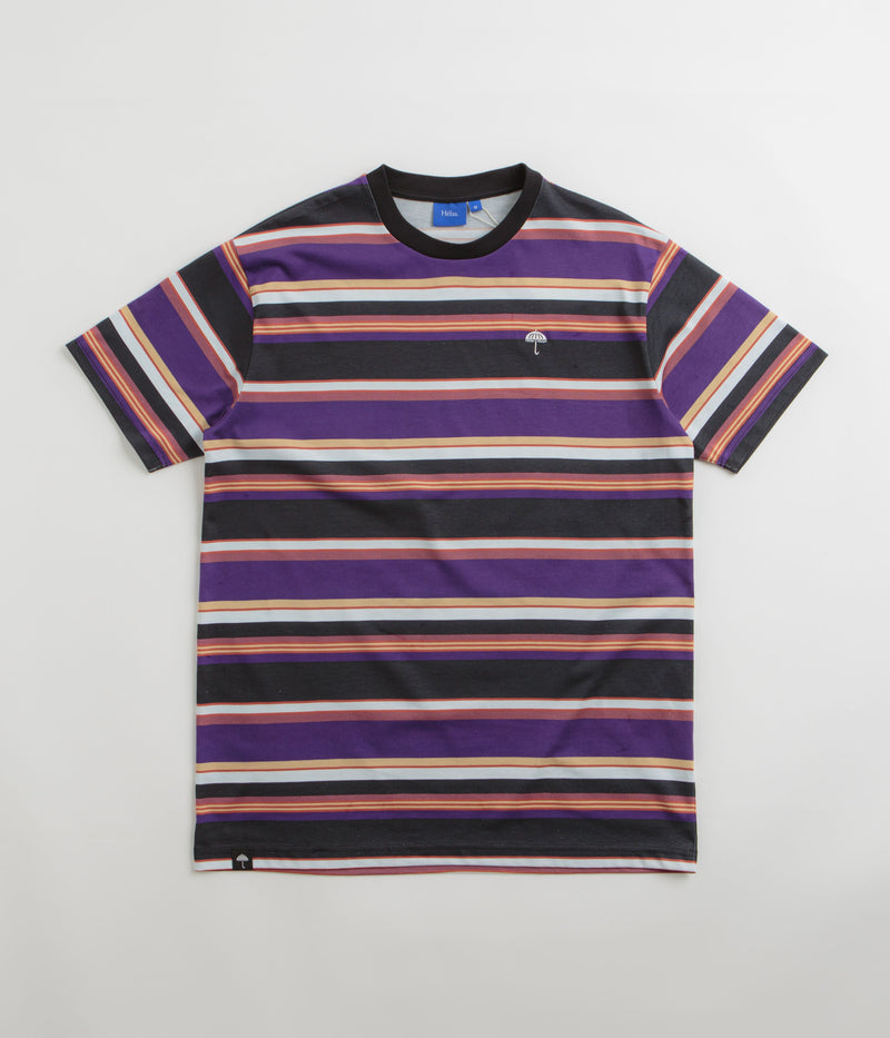 Helas Rayures T-Shirt in Purple and Black